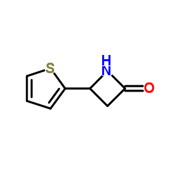 2-Azetidinone,4-(2-thienyl)-(9CI)结构式