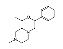 2,2'-Phenylaethoxy-N-aethyl-N'-methylpiperazin Structure