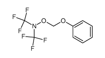 O-(phenoxymethyl)-N,N-bis(trifluoromethyl)hydroxylamine结构式