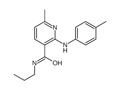 6-methyl-2-(4-methylanilino)-N-propylpyridine-3-carboxamide结构式