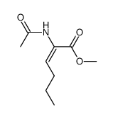 (E)-N-Acetyl-α,β-didehydronorleucin-methylester Structure