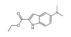 ethyl 5-(dimethylamino)-1H-indole-2-carboxylate结构式