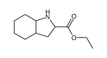 octahydro-1H-indole-2-carboxylic acid,ethyl ester Structure