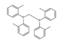 bis(2-methylphenyl)phosphanylmethyl-bis(2-methylphenyl)phosphane结构式