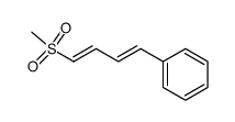 ((1E,3E)-4-(methylsulfonyl)buta-1,3-dien-1-yl)benzene Structure