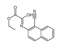 ethyl 2-[(1-cyanonaphthalen-2-yl)amino]-2-oxoacetate Structure