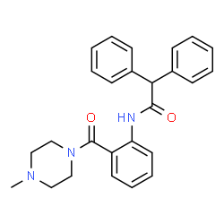 N-{2-[(4-Methyl-1-piperazinyl)carbonyl]phenyl}-2,2-diphenylacetamide结构式