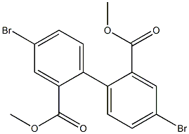 4,4'-dibroMo-2,2'-bis(Methoxycarbonyl)-1,1'-biphenyl Structure