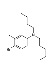 4-bromo-3-methyl-N,N-dipentylaniline结构式