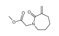 methyl 2-(3-methylidene-2-oxoazepan-1-yl)acetate结构式