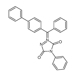 (Z)-2-([1,1'-biphenyl]-4-yl(phenyl)methylene)-3,5-dioxo-4-phenyl-1,2,4-triazolidin-2-ium-1-ide结构式
