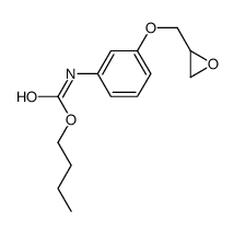 butyl N-[3-(oxiran-2-ylmethoxy)phenyl]carbamate结构式