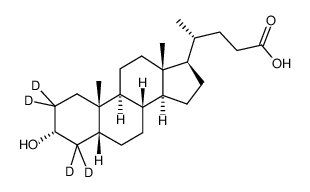 Lithocholic Acid-d4 Structure