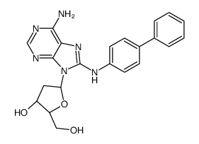 8-((1,1'-Biphenyl)-4-ylamino)-2'-deoxyadenosine structure