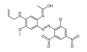 N-[5-(allylamino)-2-[(2-chloro-4,6-dinitrophenyl)azo]-4-methoxyphenyl]acetamide Structure