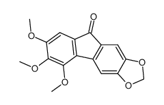 methylenedioxy-7,8 trimethoxy-3,4,5 fluorenone Structure