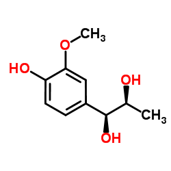 threo-1-(4-Hydroxy-3-methoxyphenyl)propane-1,2-diol Structure