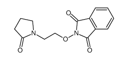2-(2-(2-oxo-pyrrolidin-1-yl)-ethoxy)-isoindol-1,3-dione结构式