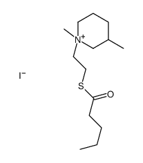 S-[2-(1,3-dimethylpiperidin-1-ium-1-yl)ethyl] pentanethioate,iodide结构式