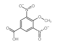 4-methoxy-3,5-dinitro-benzoic acid结构式