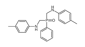 4-methyl-N-[[(4-methylanilino)methyl-phenylphosphoryl]methyl]aniline结构式