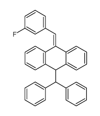 9-benzhydryl-10-(3-fluorobenzylidene)-9,10-dihydroanthracene结构式