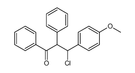3-chloro-3-(4-methoxy-phenyl)-1,2-diphenyl-propan-1-one Structure