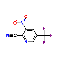 3-Nitro-5-trifluoromethyl-pyridine-2-carbonitrile Structure