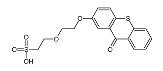 2-[2-(9-oxothioxanthen-2-yl)oxyethoxy]ethanesulfonic acid结构式