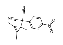 (1,2,3-trimethylcyclopropenyl)(p-nitrophenyl)malononitrile Structure