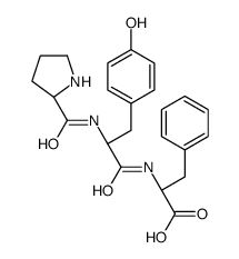 (2S)-2-[[(2S)-3-(4-hydroxyphenyl)-2-[[(2R)-pyrrolidine-2-carbonyl]amino]propanoyl]amino]-3-phenylpropanoic acid Structure