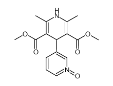1',4'-Dihydro-2',6'-dimethyl-<3,4'-bipyridin>-3',5'-dicarbonsaeuredimethylester-1-oxid Structure