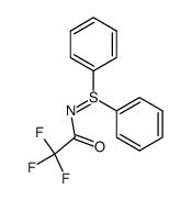 S,S-diphenyl-N-(trifluoroacetyl)sulfilimine结构式