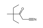 4-ethyl-4-methyl-3-oxohexanenitrile Structure