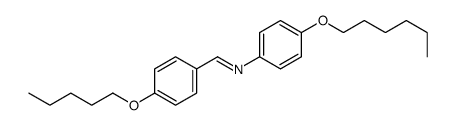 N-(4-hexoxyphenyl)-1-(4-pentoxyphenyl)methanimine Structure