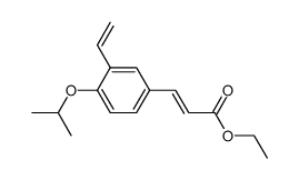 (E)-3-(4-isopropoxy-3-vinylphenyl)ethyl acrylate结构式