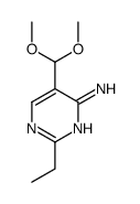 5-(dimethoxymethyl)-2-ethylpyrimidin-4-amine Structure