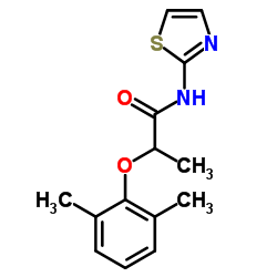 2-(2,6-Dimethylphenoxy)-N-(1,3-thiazol-2-yl)propanamide Structure