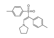1-[2-(4-methylphenyl)-2-(4-methylphenyl)sulfonylethenyl]pyrrolidine Structure