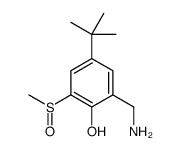 2-(aminomethyl)-4-tert-butyl-6-methylsulfinylphenol Structure