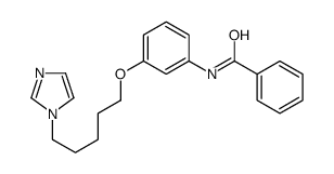 N-[3-(5-imidazol-1-ylpentoxy)phenyl]benzamide Structure