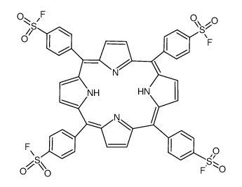 tetra(4-fluorosulfonylphenyl)porphin Structure