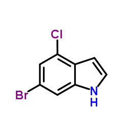 6-Bromo-4-chloro-1H-indole structure