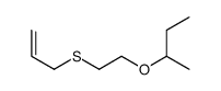 2-(2-prop-2-enylsulfanylethoxy)butane结构式