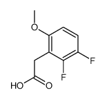 2,3-DIFLUORO-6-METHOXYPHENYLACETIC ACID结构式