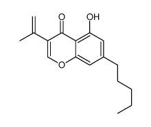5-hydroxy-7-pentyl-3-prop-1-en-2-ylchromen-4-one Structure