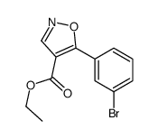 4-Isoxazolecarboxylicacid,5-(3-bromophenyl)-,ethylester(9CI) structure