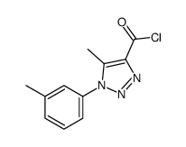 5-methyl-1-(3-methylphenyl)triazole-4-carbonyl chloride Structure