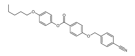 (4-pentoxyphenyl) 4-[(4-cyanophenyl)methoxy]benzoate结构式