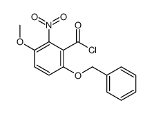 3-methoxy-2-nitro-6-phenylmethoxybenzoyl chloride结构式